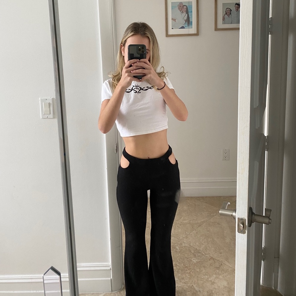 Flare cut out pants!
